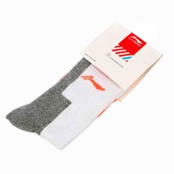 Li-Ning Ankle Socks - AWLH008 - Grey & White Li-Ning Ankle Socks - AWLH008 - Grey & White